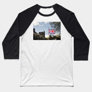 Two Union Flags flying over Rothbury - Northumberland, UK Baseball T-Shirt